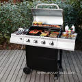 Outdoor Backyard BBQ Grill With Side Burner